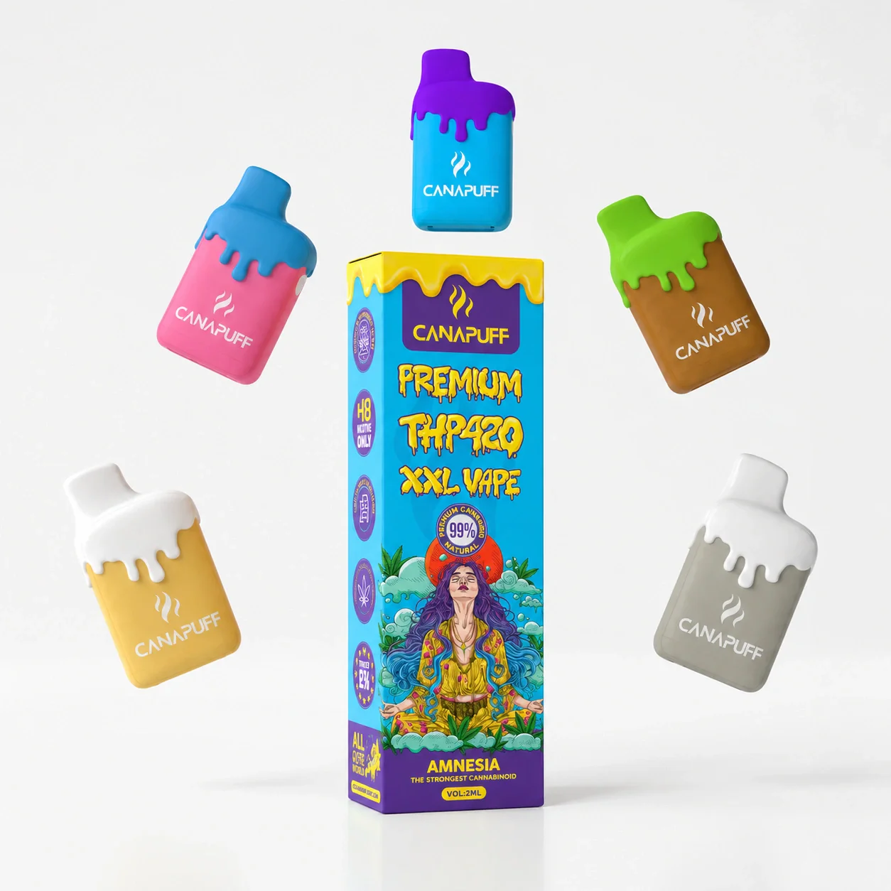 THP420 XXL Vape Amnesia 99% 2ml - Image 2