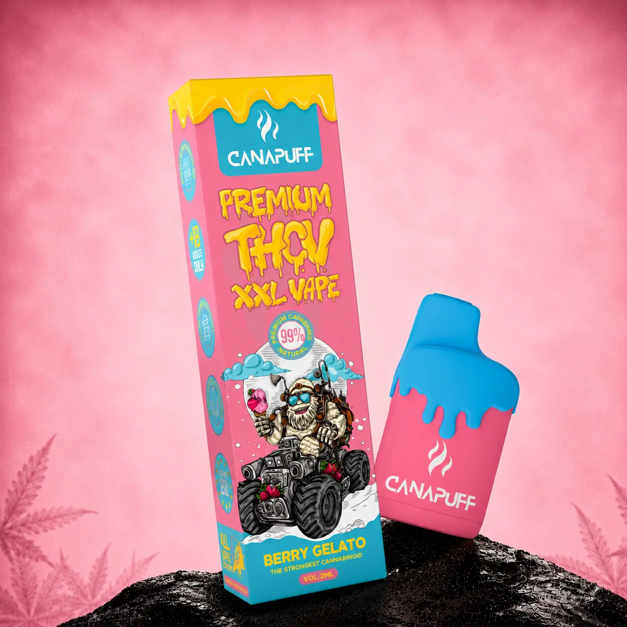 THCv XXL Vape Berry Gelato 99% 2ml