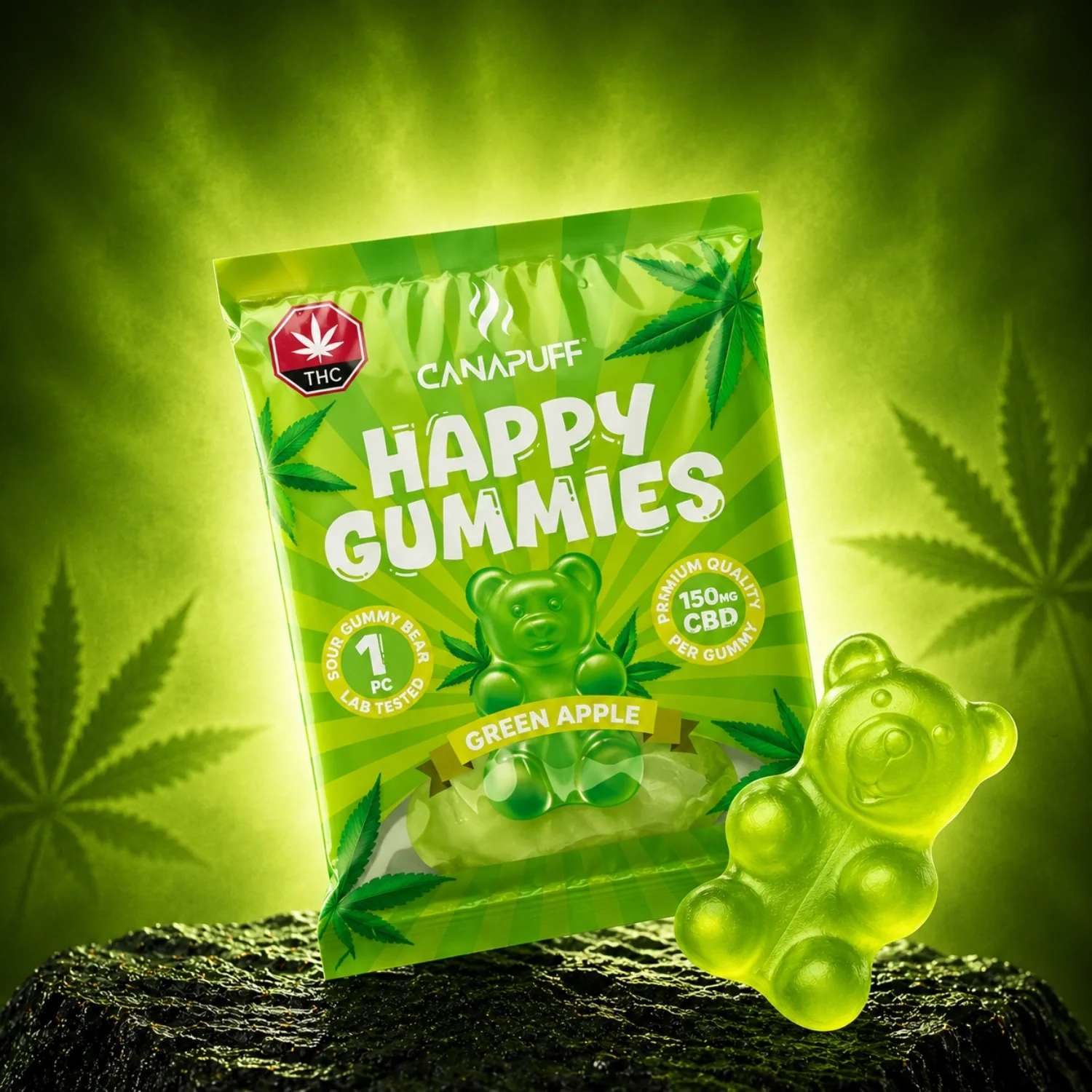 CBD Gummies Green Apple