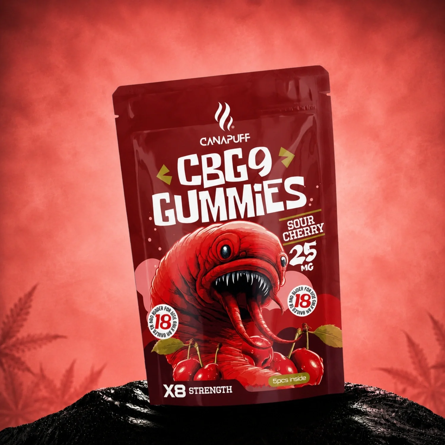 CBG9 Gummies Sour Cherry