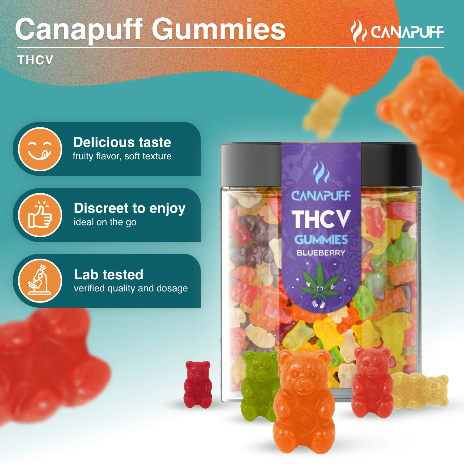 THCv Gummies Blueberry - Image 2