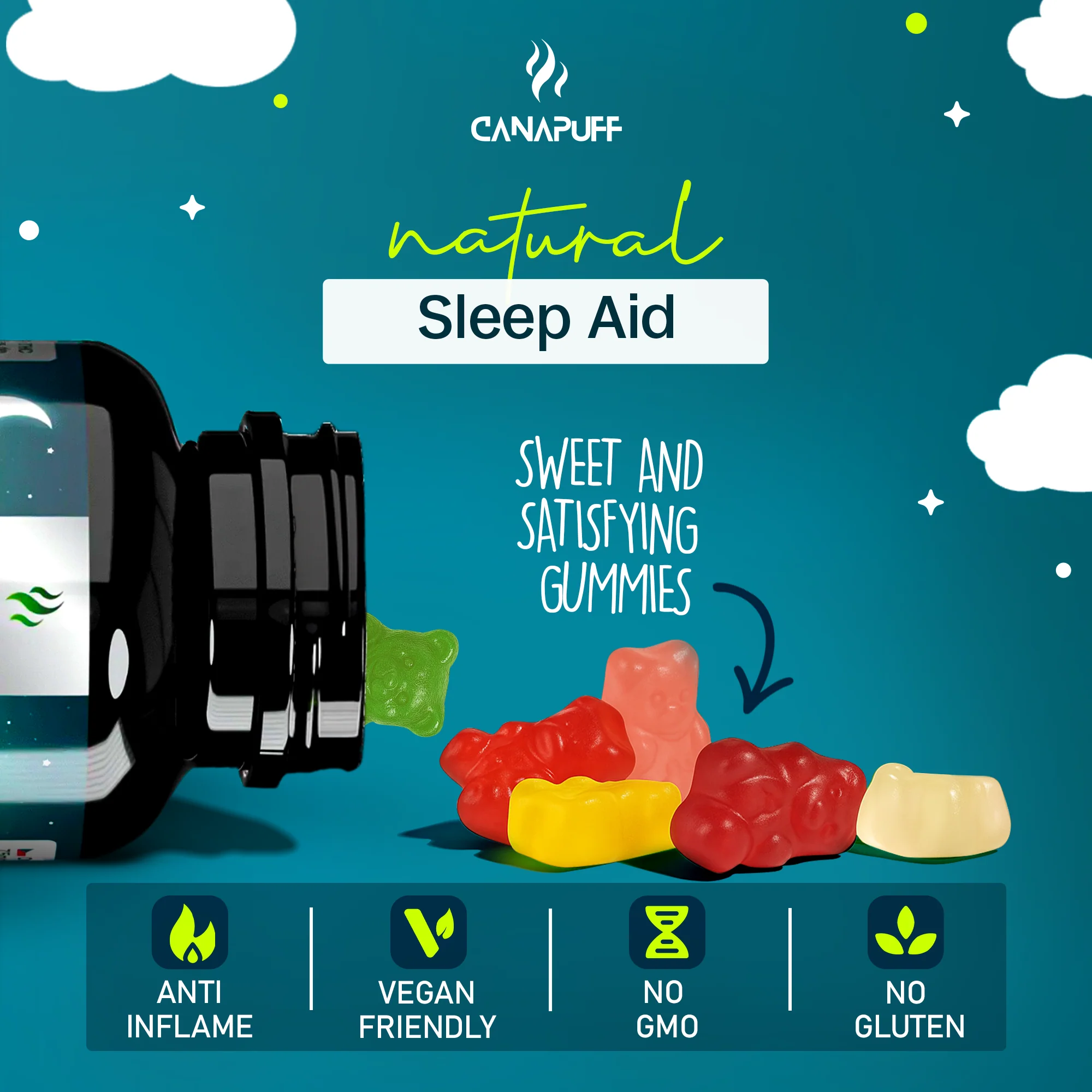 CBN+THC Gummies Cherry - Image 8