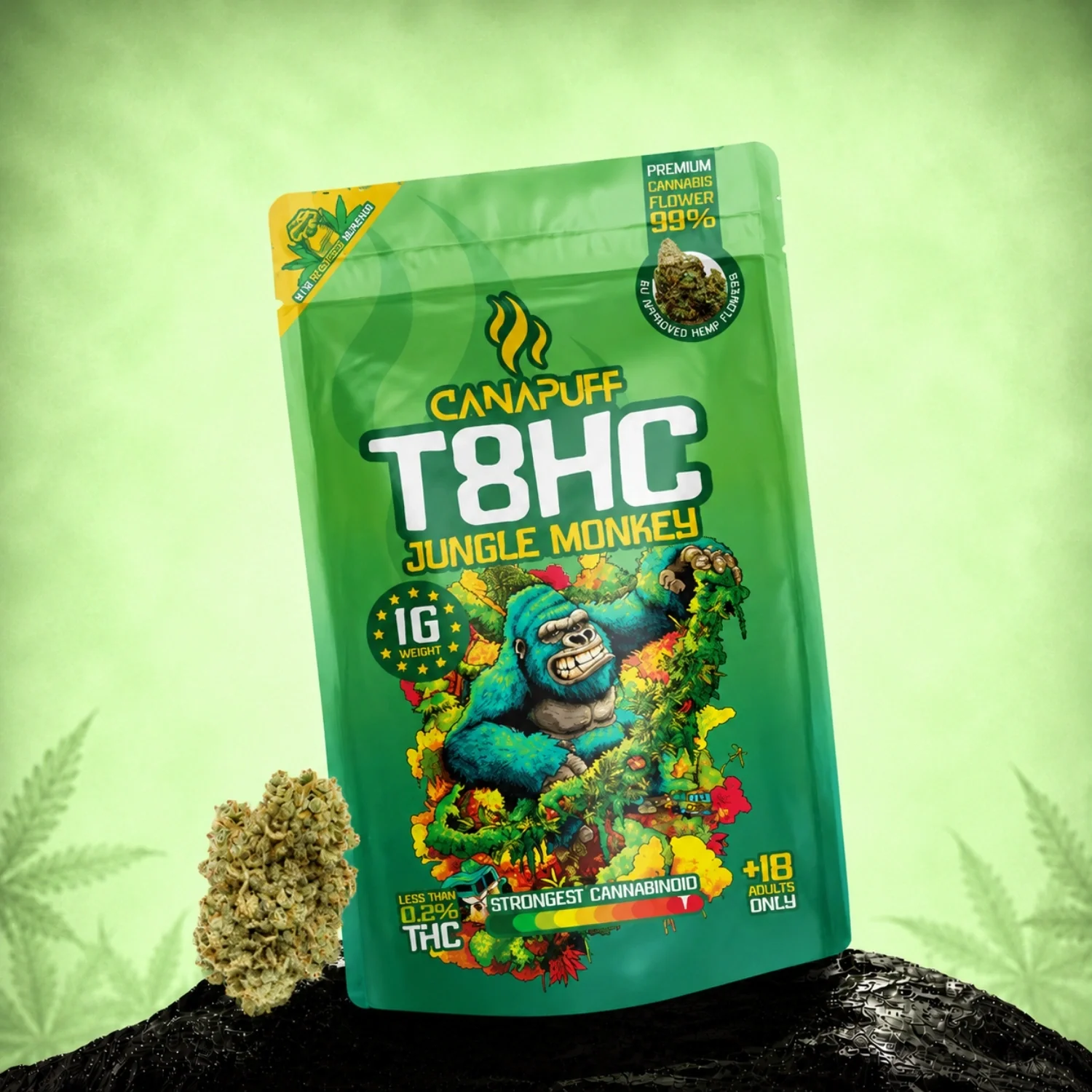 T8HC Flowers Jungle Monkey 99%