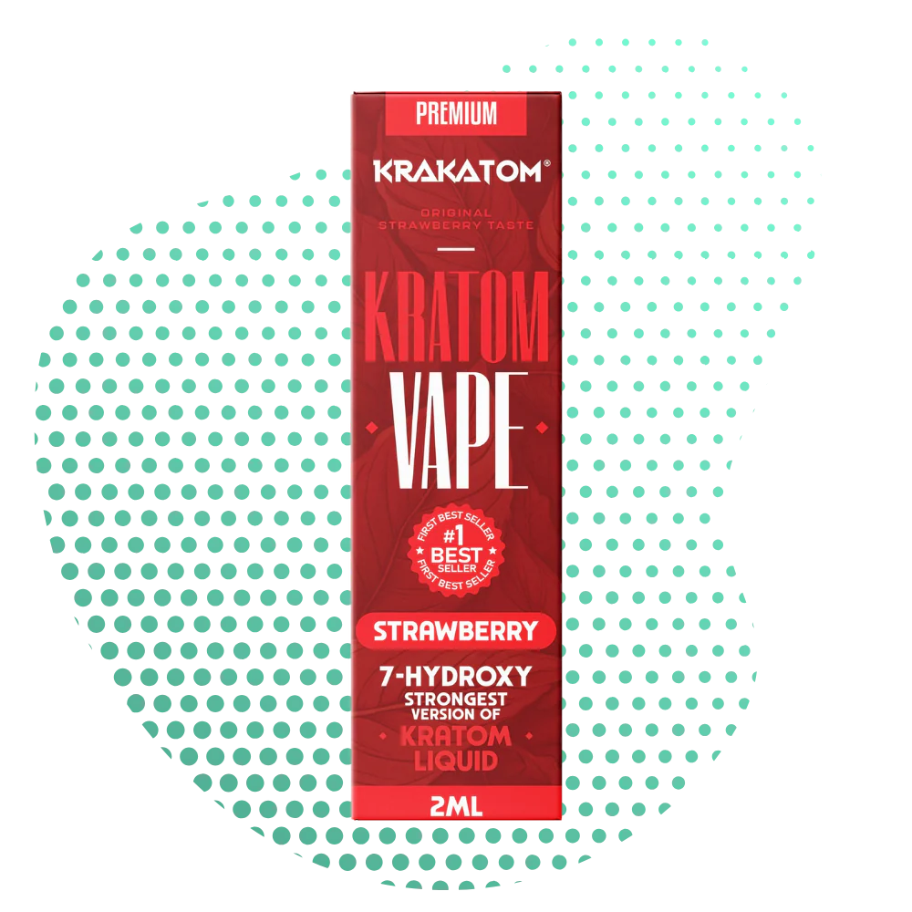 Krakatom 7-Hydroxy Kratom Vape Strawberry