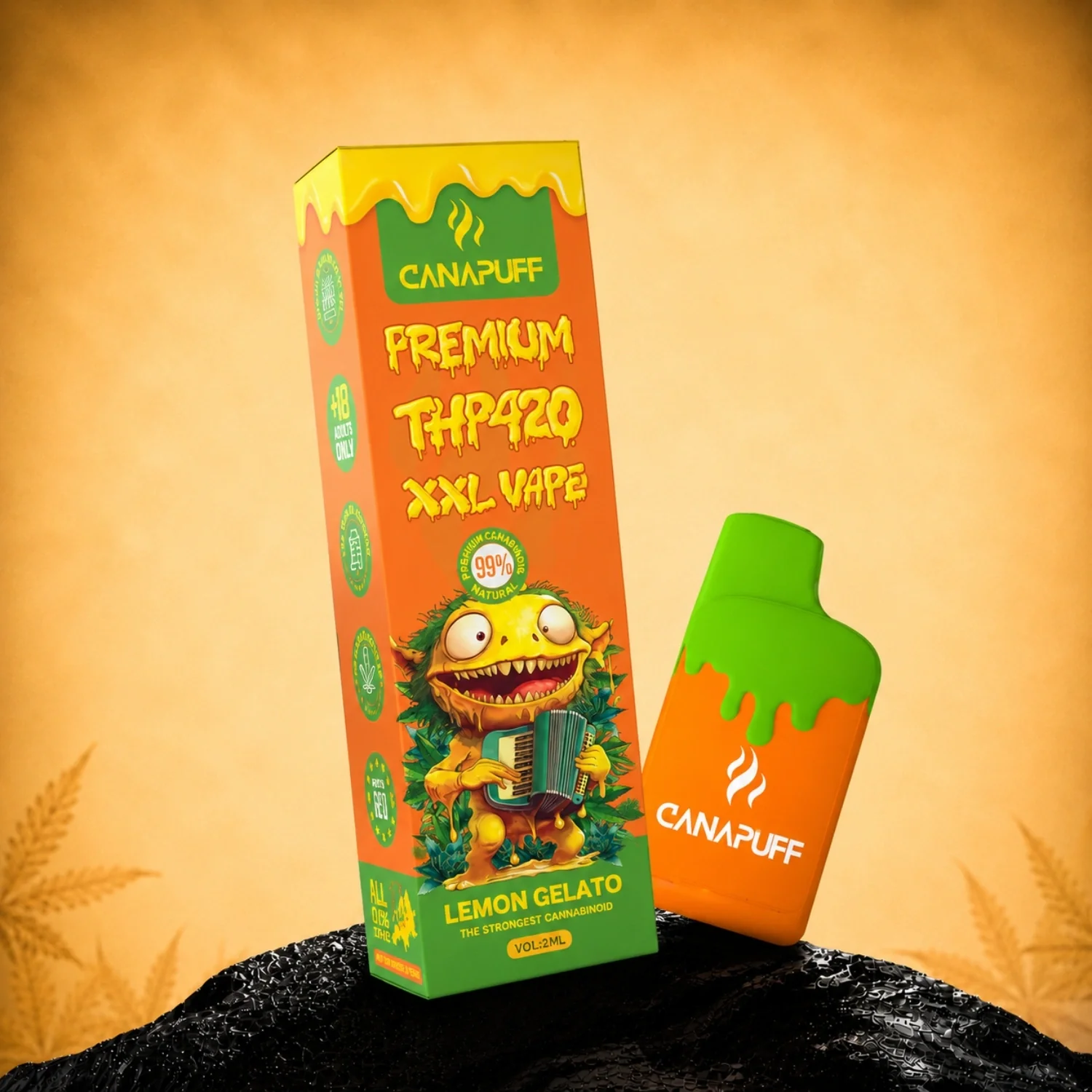 THP420 XXL Vape Lemon Gelato 99% 2ml