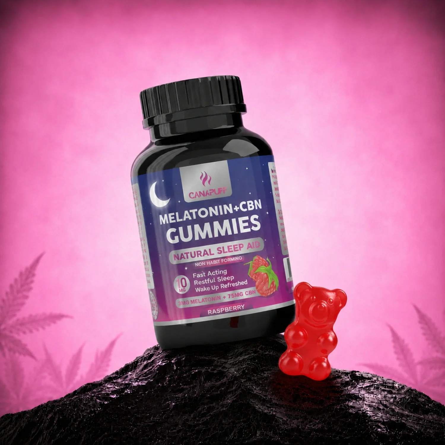 Melatonin+CBN Gummies Raspberry