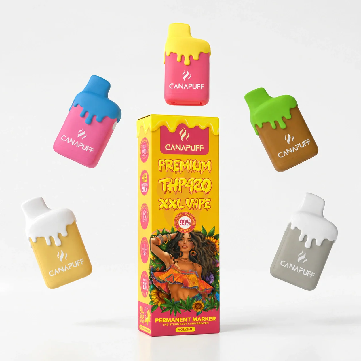 THP420 XXL Vape Permanent Marker 99% 2ml - Image 2