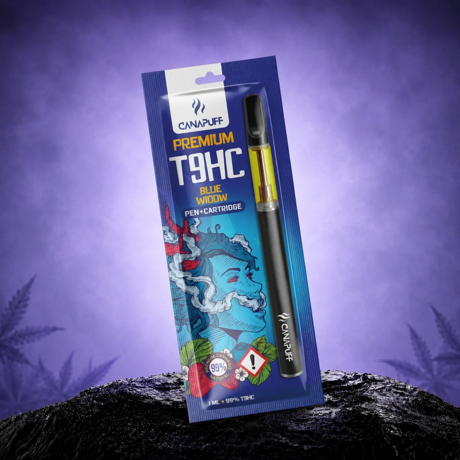 T9HC Pen+Cartridge Blue Widow 99%