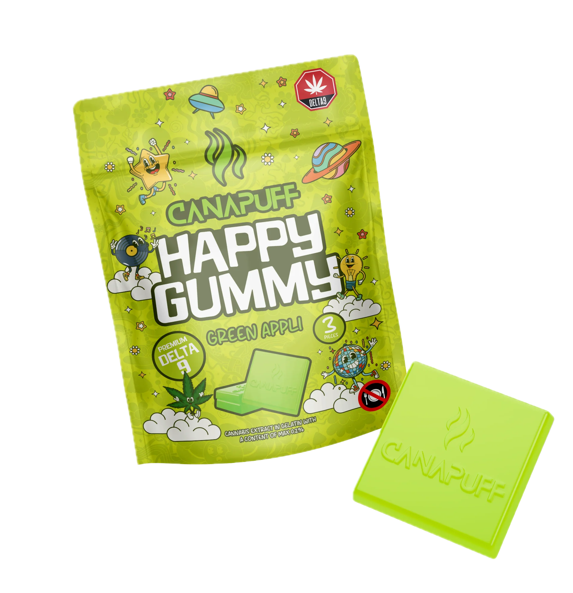 Delta 9 Gummy Green Appli - Image 6