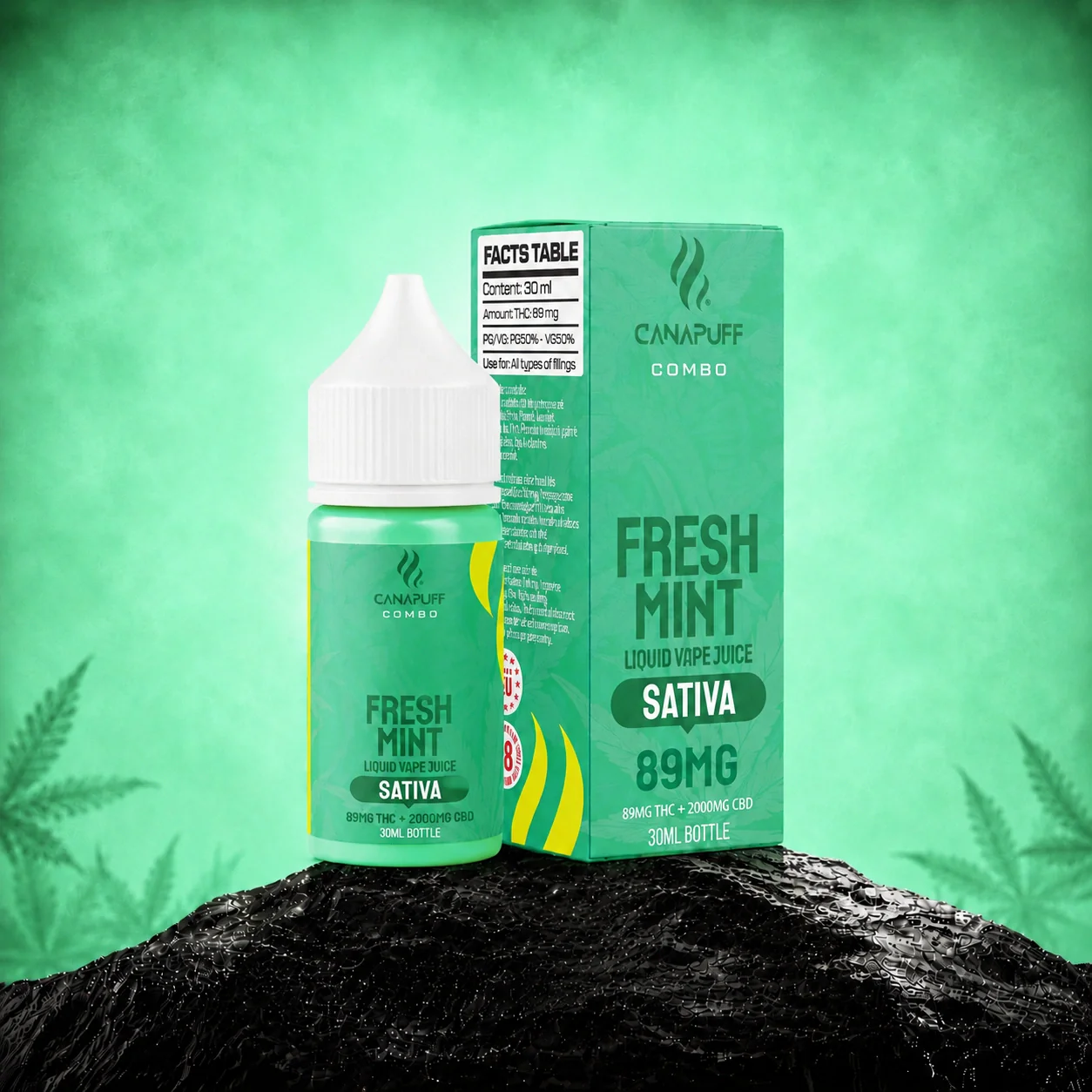 Delta 9 Liquid 89mg CBD Fresh Mint 30ml
