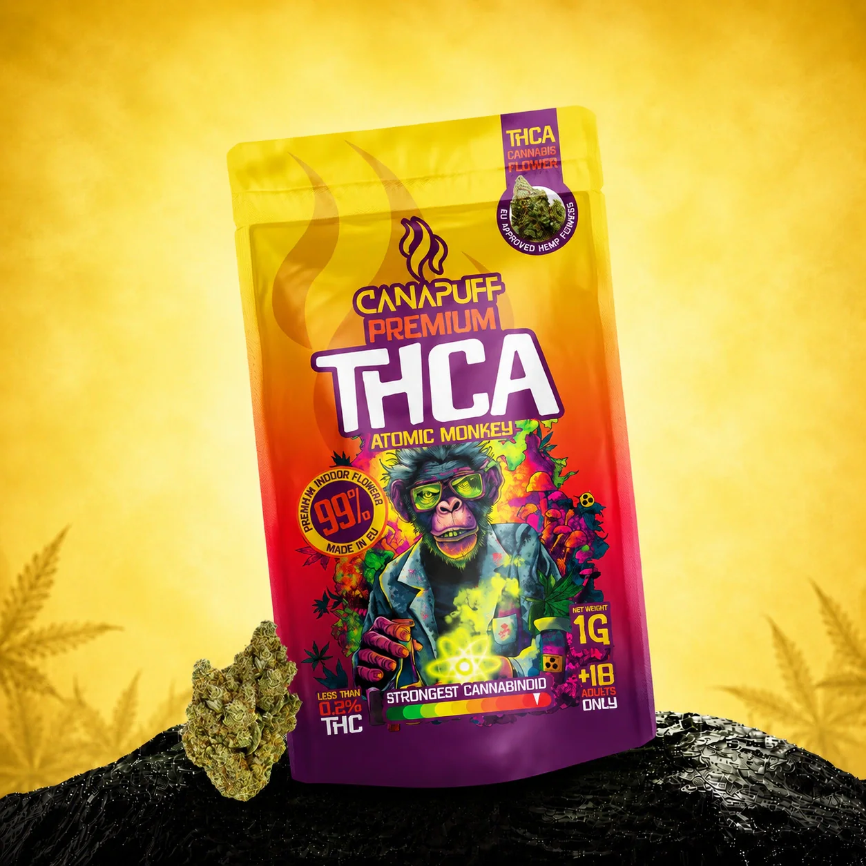 THCA Flowers Atomic Monkey 99%